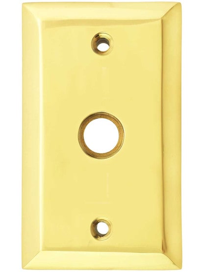 New York Forged-Brass Rosette in Polished Brass.